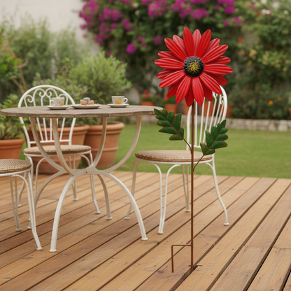 Gartenstecker Schmiedeeisen Blumentopf Halter Metall Deko