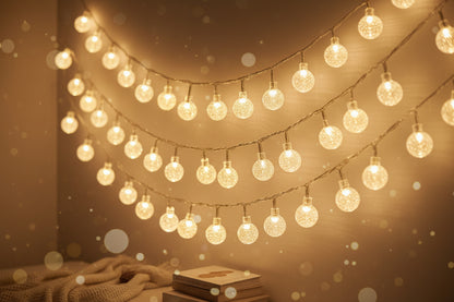 Kreative Anwendungs- ideen für die Kristall Lichterkette LED bei festlichen Anlässen.