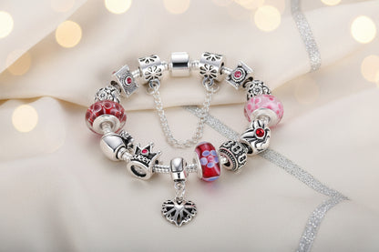 Verschluss und Detailansicht des Murano Glas Charm Armbands – Venezianische Eleganz für dein Handgelenk, Sicherheitsverschluss erläutert