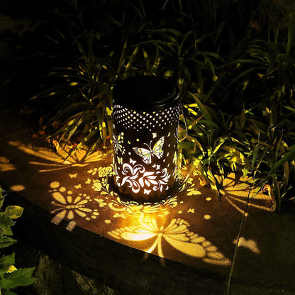 Solarleuchte Schmetterling kabellos und solarbetrieben für romantische Gartenstimmung