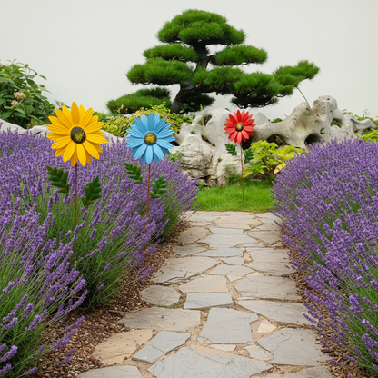 Gartenstecker Schmiedeeisen Blumentopf Halter Metall Deko