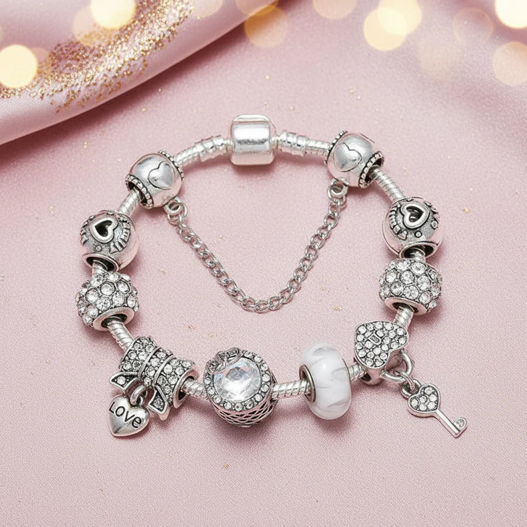 Charm Armband Love & Key - lumoraX