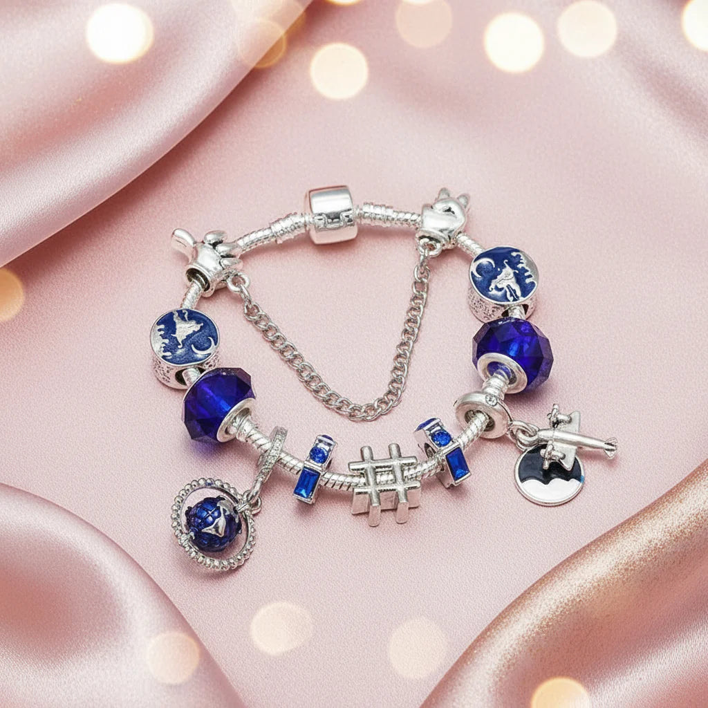 Charm Armband Saphir-Nacht - lumoraX