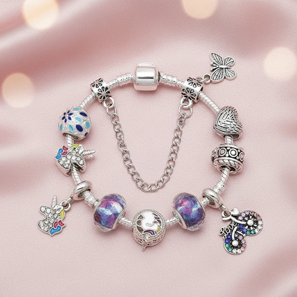 Charm Armband Schmetterlings-Garten - lumoraX