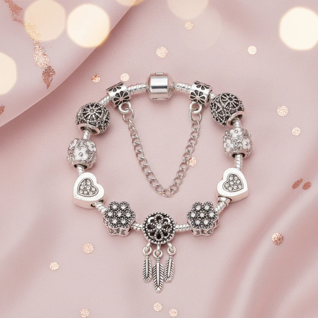 Charm Armband Herz-Traumfänger - lumoraX