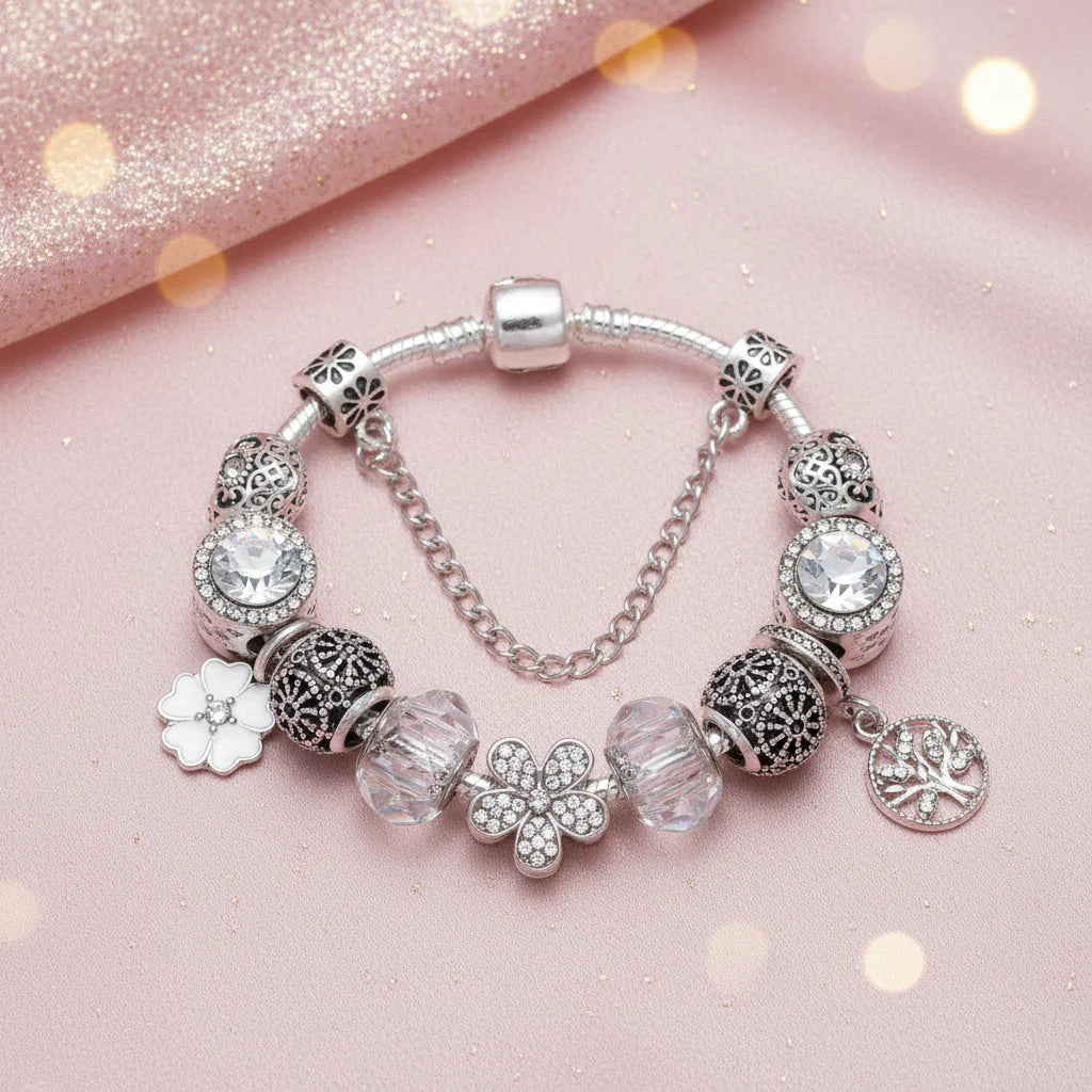 Charm Armband Schmetterlings-Kristall - lumoraX