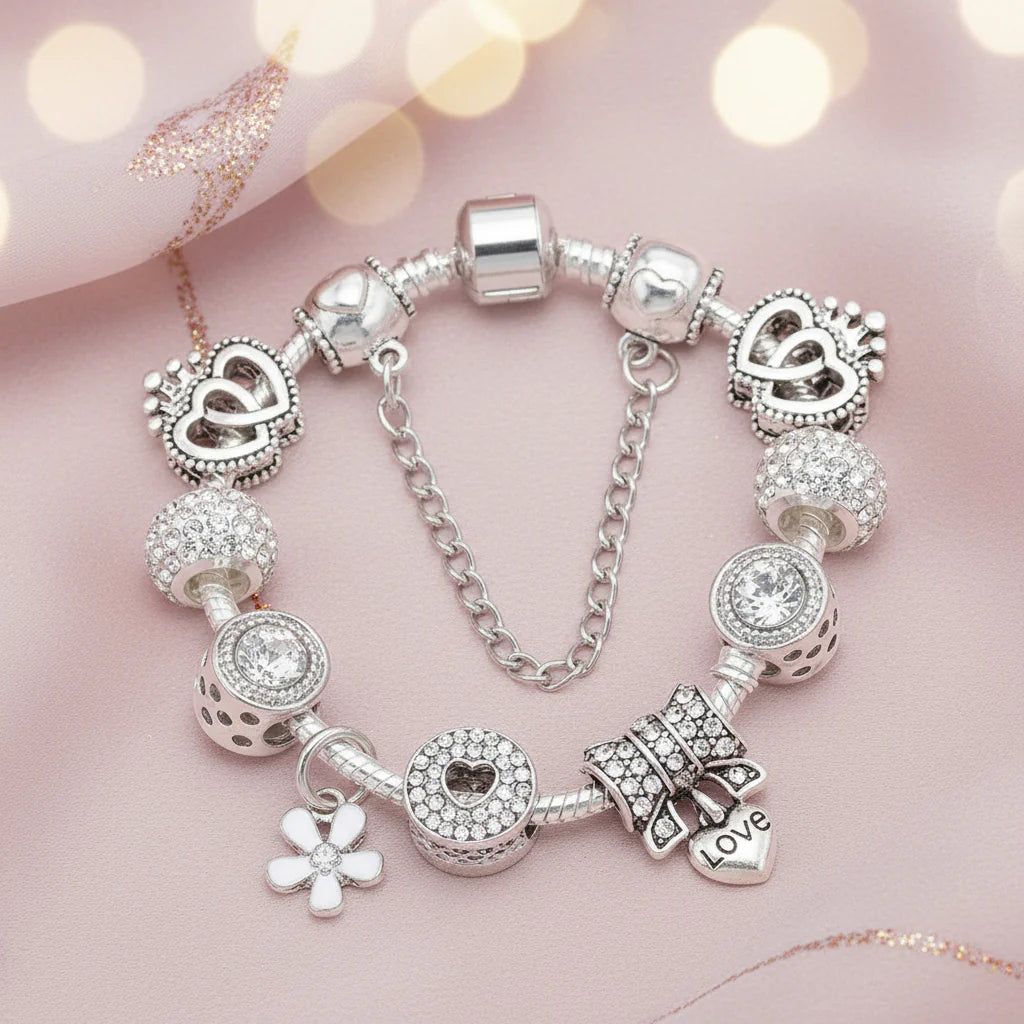 Charm Armband Krone & Herz - lumoraX