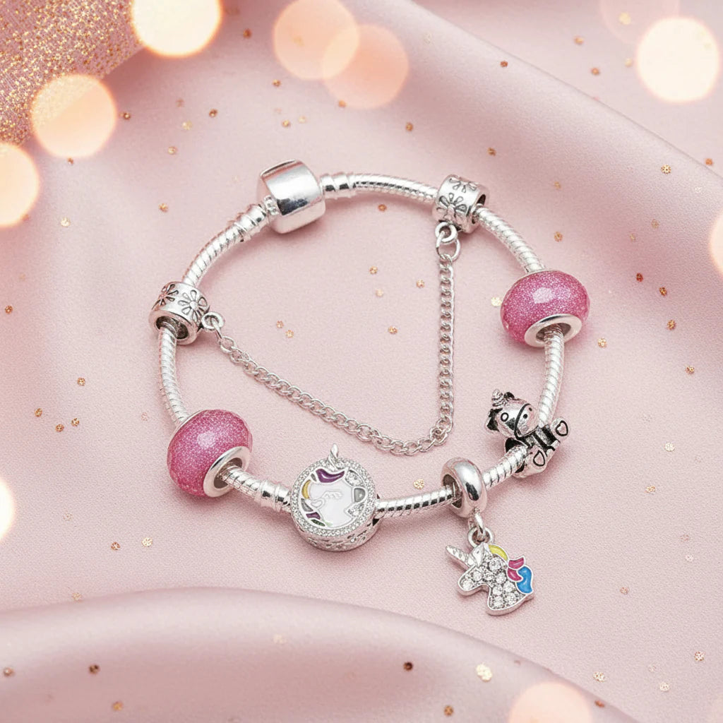 Charm Armband Einhorn-Glitzer - lumoraX