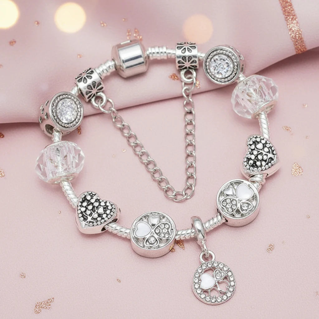 Charm Armband Kristall-Eleganz - lumoraX