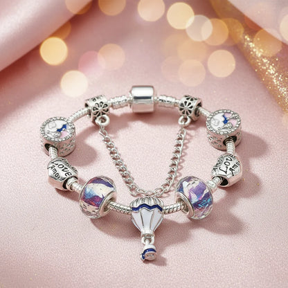 Charm Armband Heissluftballon Blau - lumoraX