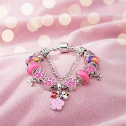 Charm Armband Mädchen & Damen – Beads Schmuck Geschenk, das Freude und Liebe ausdrückt.