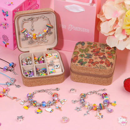 DIY Retro Charm Armband Set Mädchen – Charmante Schmuckbox mit DIY Zubehör und Anleitungen.