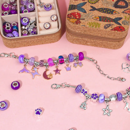 DIY Retro Charm Armband Set Mädchen – Bunte Bastelideen für kreative Mädchen ab 6 Jahren.