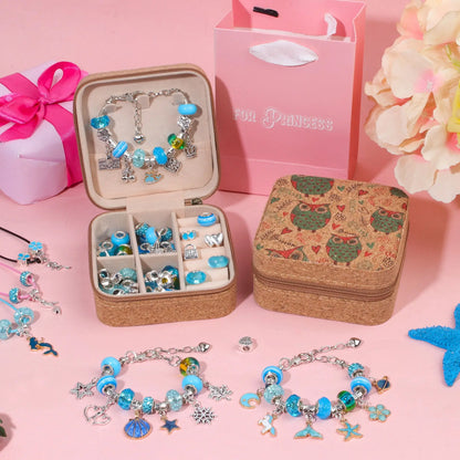 DIY Retro Charm Armband Set Mädchen – Kreatives Armband mit Unicorn-Motiven und Retro-Design.