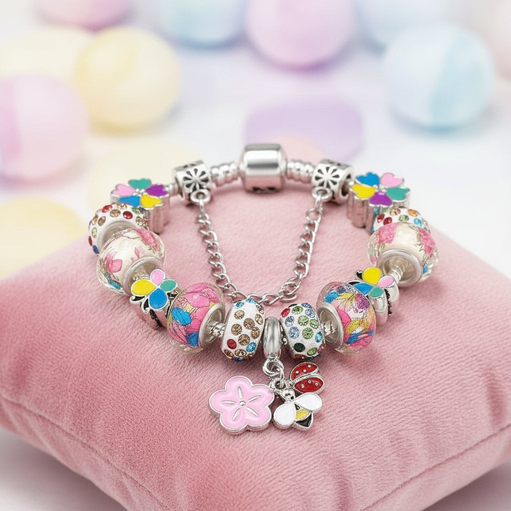 Charm Armband Mädchen & Damen – Beads Schmuck Geschenk in verschiedenen Längen für perfekten Tragekomfort.