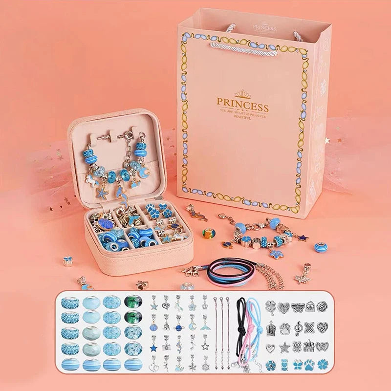 Buntes Armband aus dem DIY Buntes Charm Armband Set – Schmuckbox für Mädchen, ideal für kreative Mädchen.