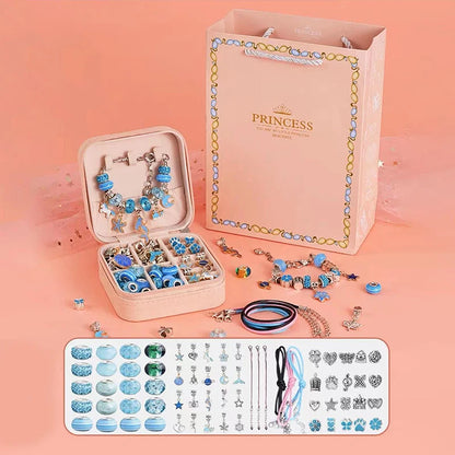 Buntes Armband aus dem DIY Buntes Charm Armband Set – Schmuckbox für Mädchen, ideal für kreative Mädchen.