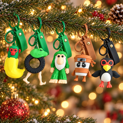 Brainrot Schlüsselanhänger am Weihnachtsbaum