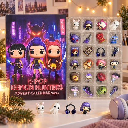 K-Pop Demon Hunters Adventskalender Variante 2D Neon mit Anhängern