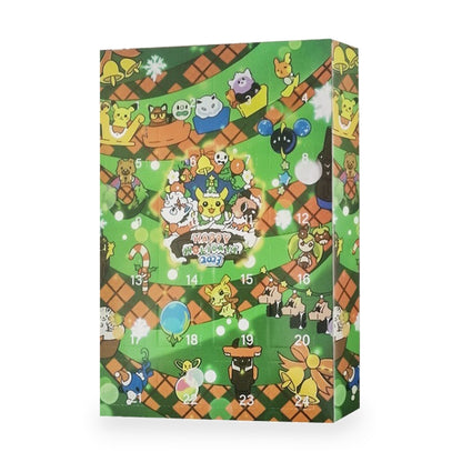 Pokémon Adventskalender mit Box-Motiv Grün Wimmelbild